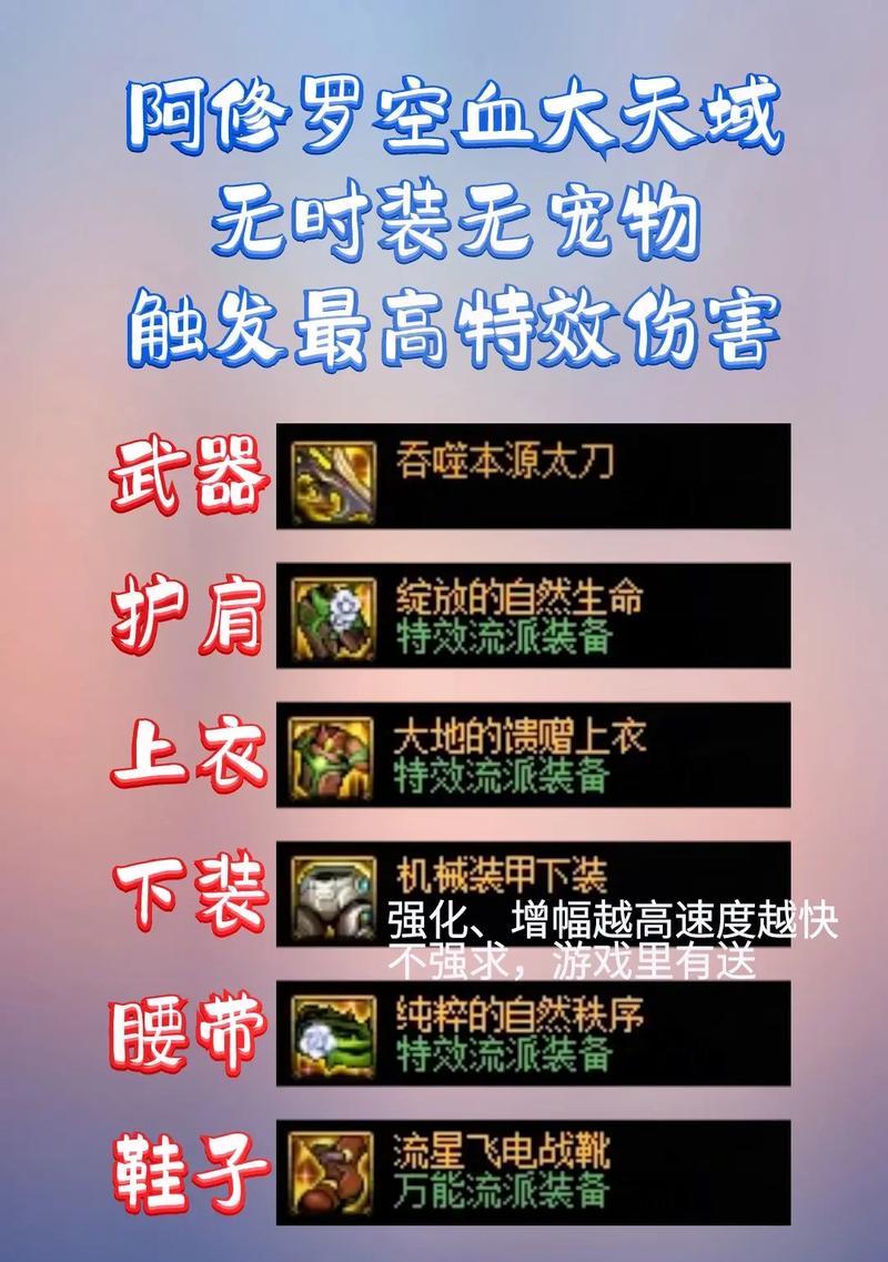 DNF天域套装搭配指南是什么？  第2张